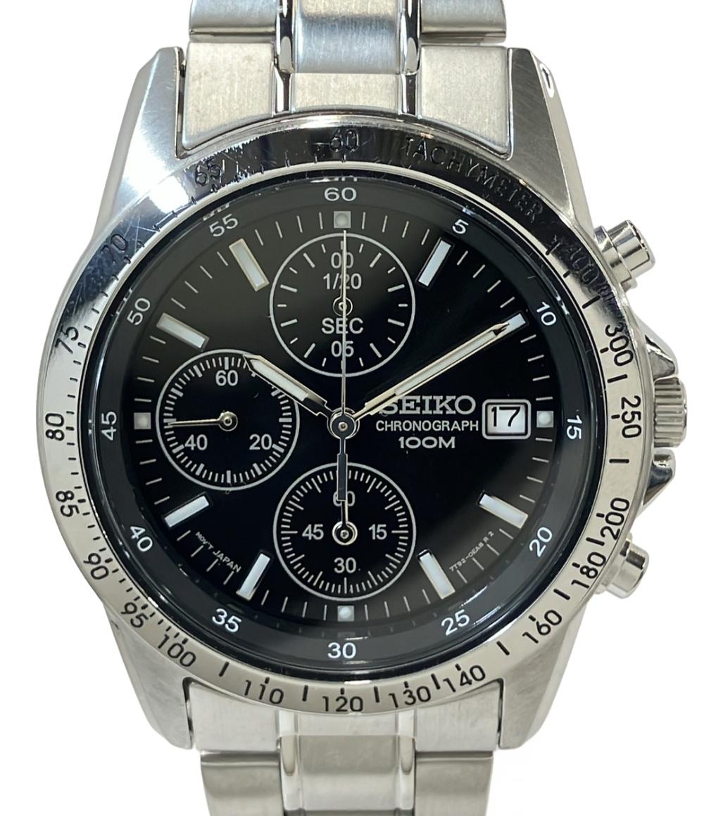 SEIKO セイコー 腕時計 クオーツ ブラック 7T92-0DW0
