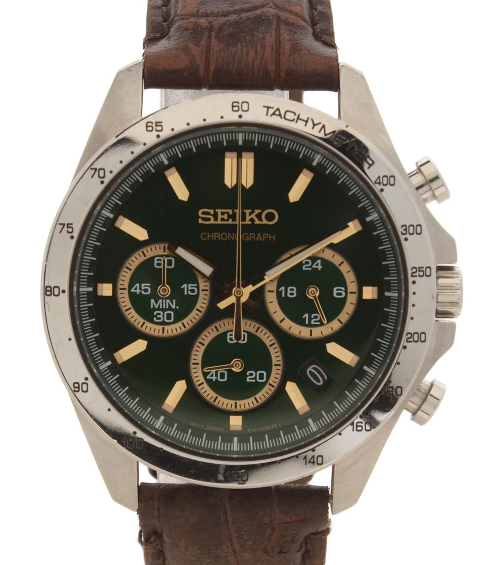 SEIKO セイコー 腕時計 スピリット クロノグラフ クオーツ グリーン 8T63-00D0