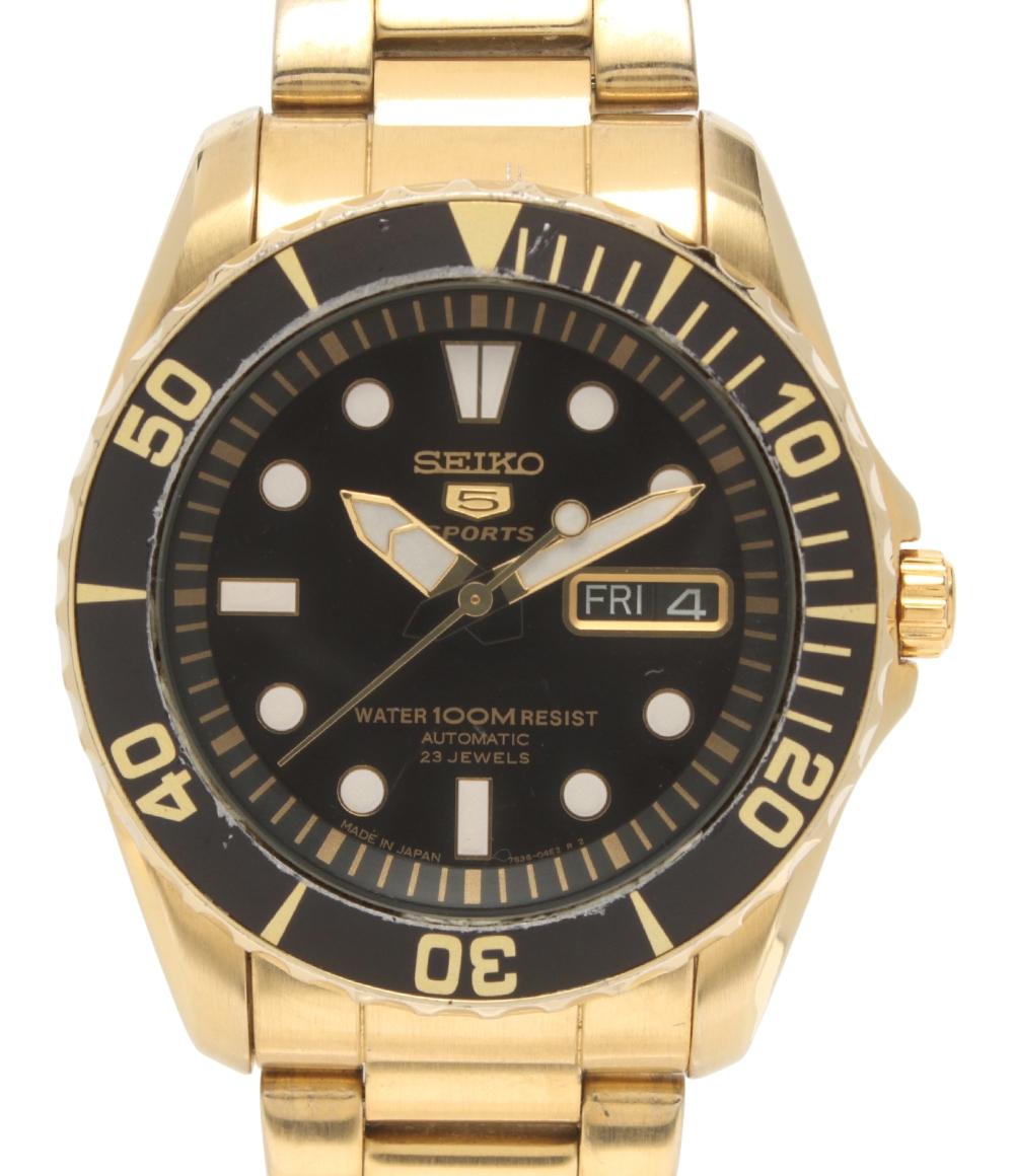 SEIKO  腕時計 5スポーツ 自動巻き ブラック 7S36-03C0