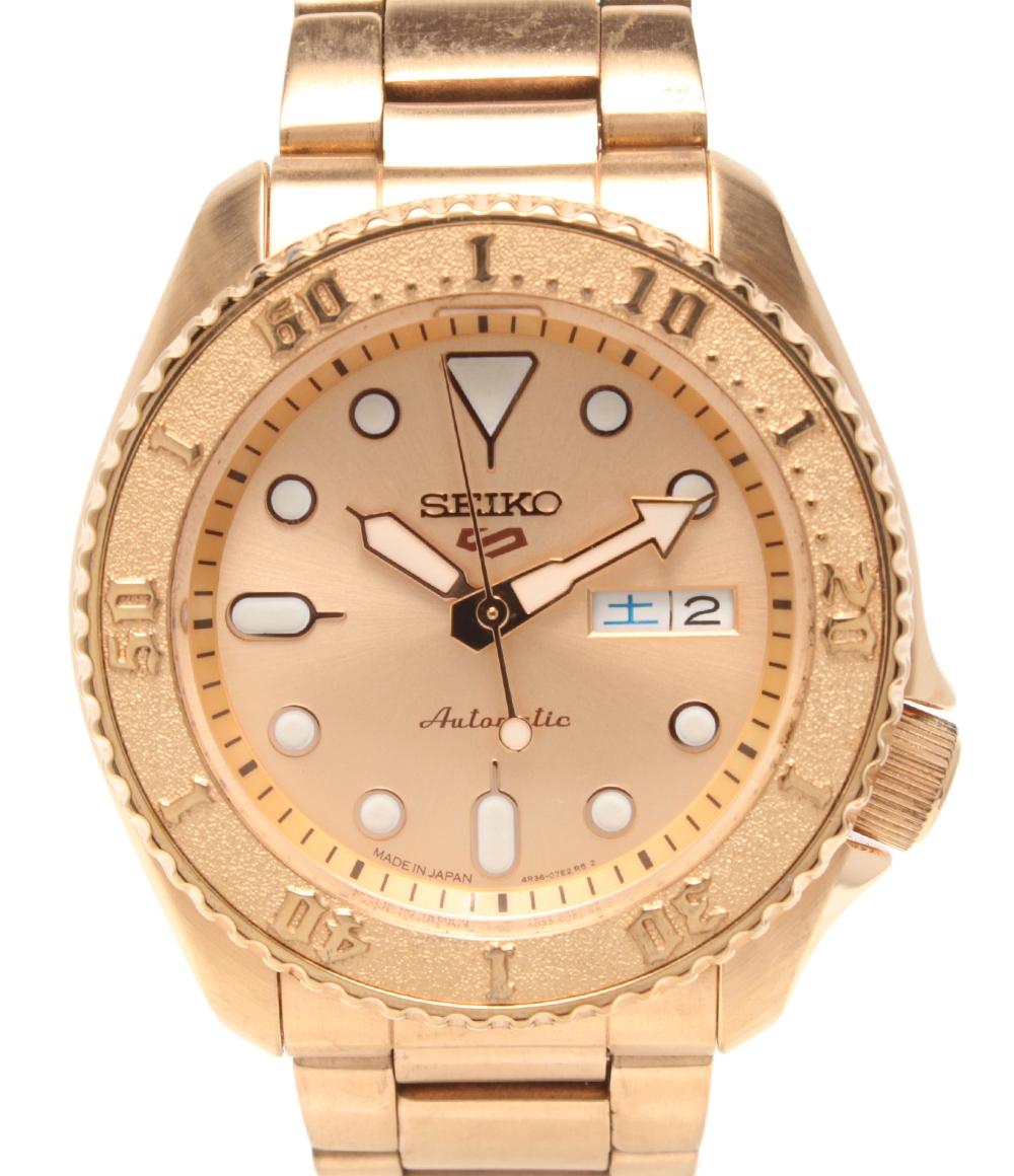 SEIKO  腕時計 5スポーツ 自動巻き ゴールド 4R36-08E0