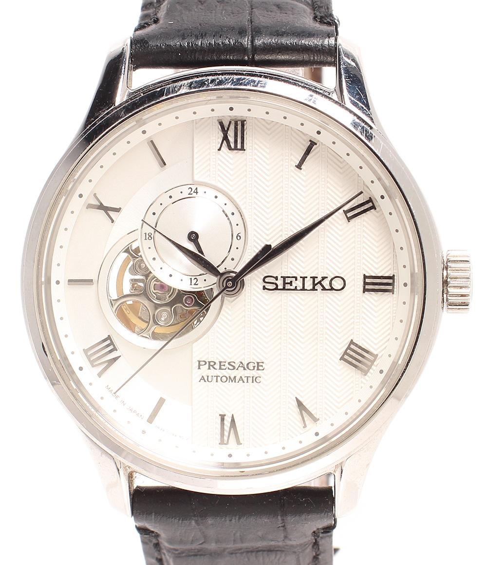 SEIKO セイコー 腕時計 裏スケ Basic Line ベーシックライン PRESAGE プレザージュ 自動巻き ホワイト SARY095 4R39-00W0