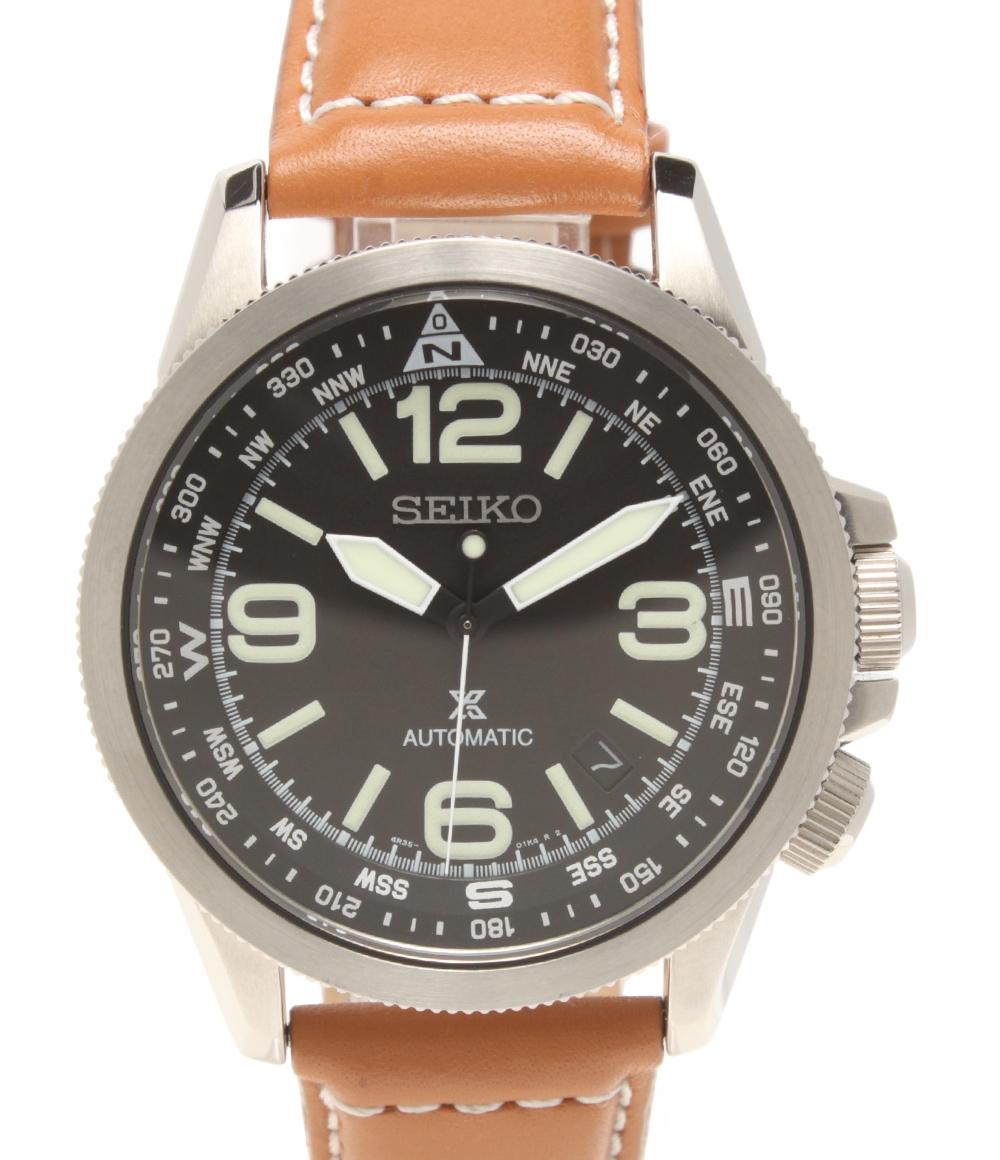 SEIKO 腕時計 プロスペックス 自動巻き ブラック 4R35-01N0